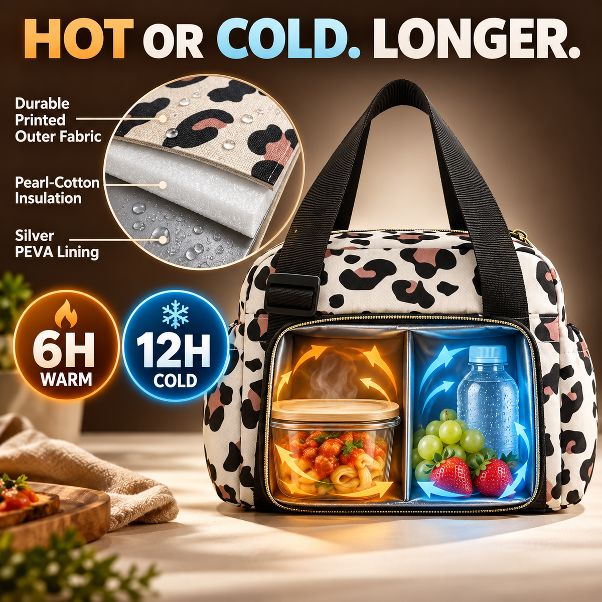 🥪Large capacity waterproof and insulated lunch bag🥪