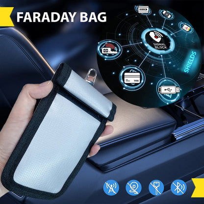5-Pack Faraday Bags for Phones, Laptops & Key Fobs – Signal Blocking, Fireproof & Water-Resistant Privacy Protection Set