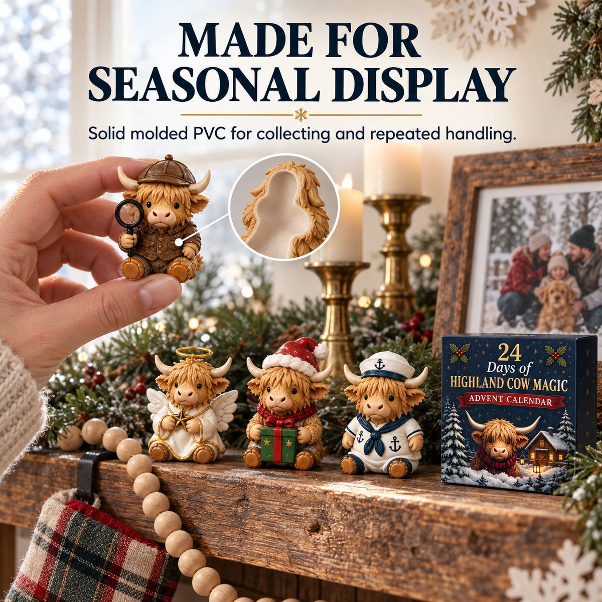 24-Day Highland Cow Advent Calendar