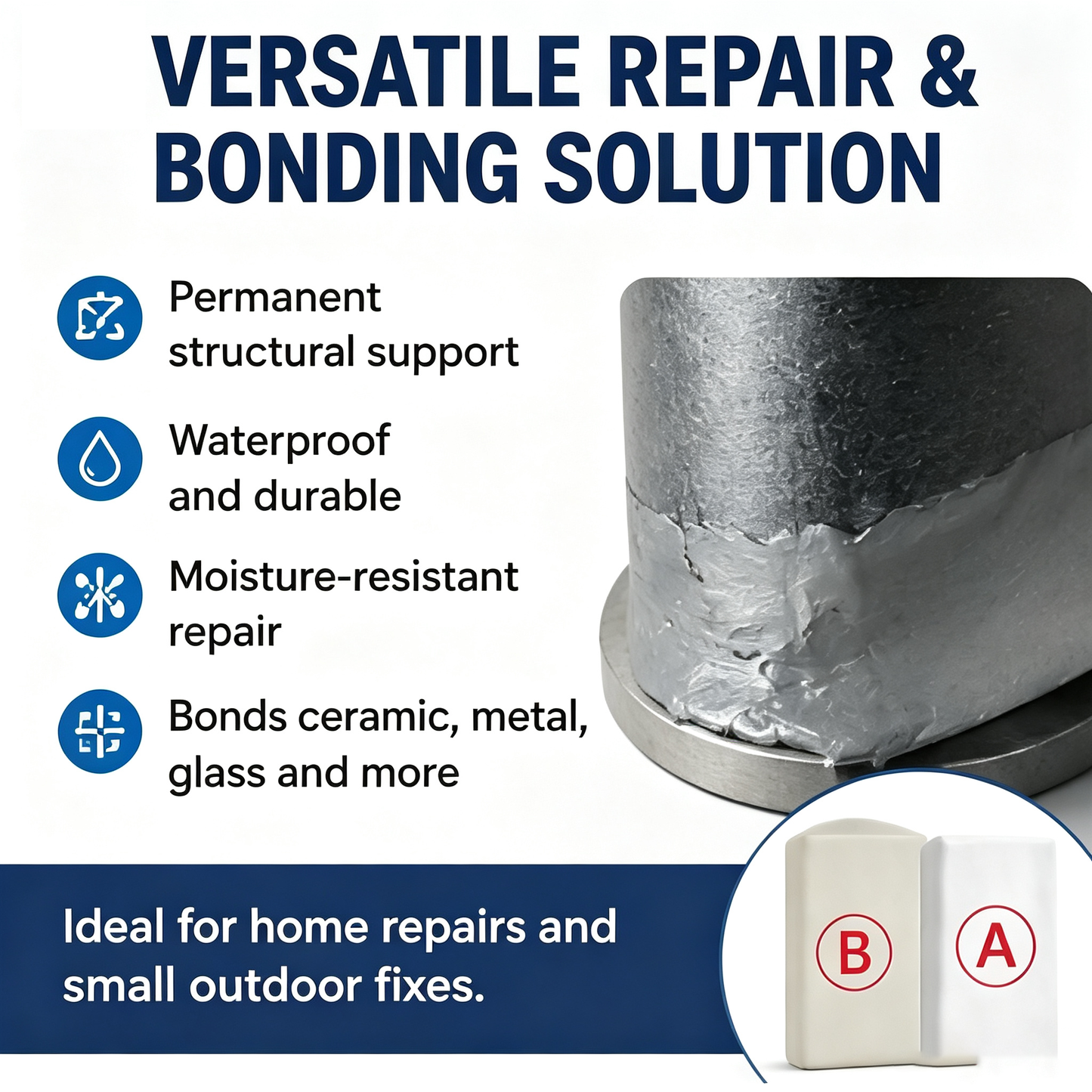 Epoxy resin repair putty – easily repair cracks and damaged parts