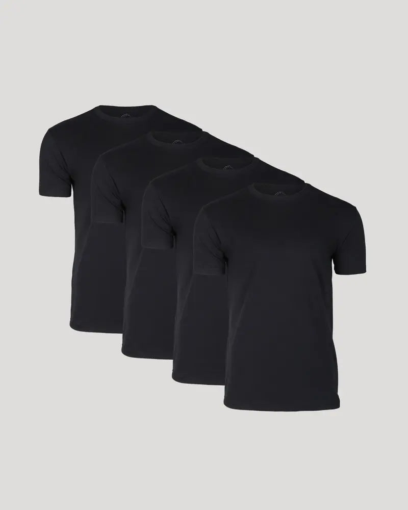 Men’s 4-Pack Short Sleeve Crew Neck T-Shirts – Premium Fit for Everyday Comfort & Casual Style