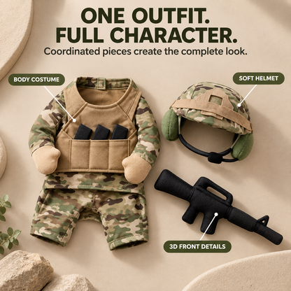 Pet Tactical Character Costume Set