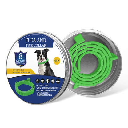 Natural plant extract pet collar – effectively repels fleas and ticks