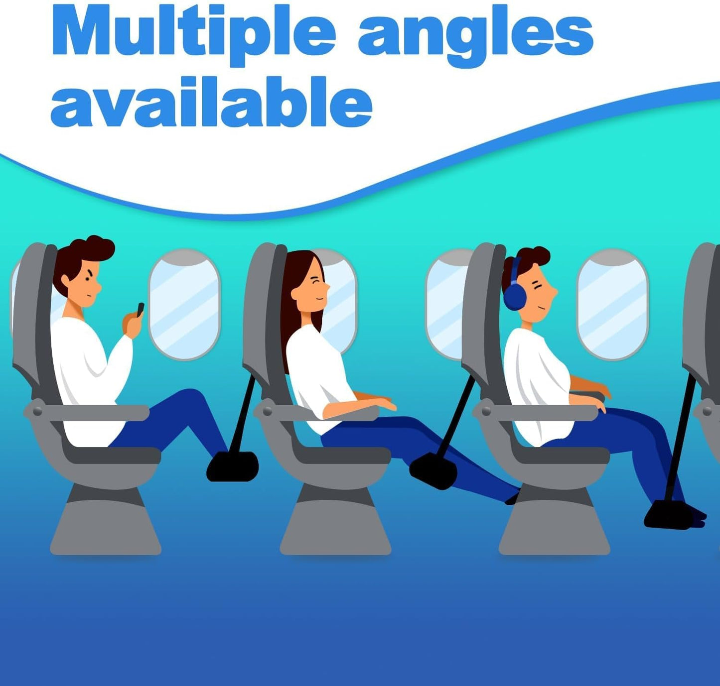 Airplane Foot Rest Hammock for Long Flights（Free storage bag and sleep set）