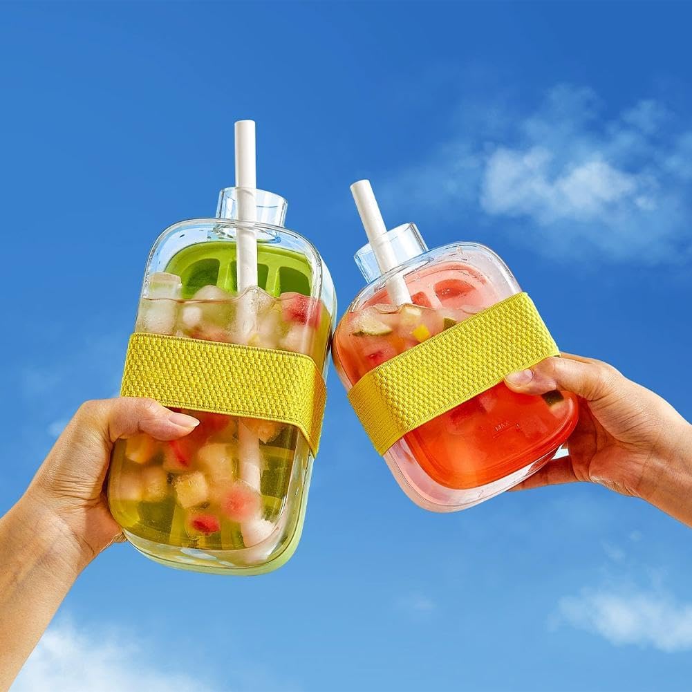 2-in-1 Refreshing Ice Cube Tray - Portable Cup