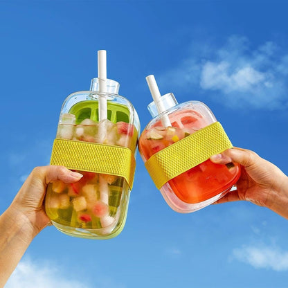 2-in-1 Refreshing Ice Cube Tray - Portable Cup