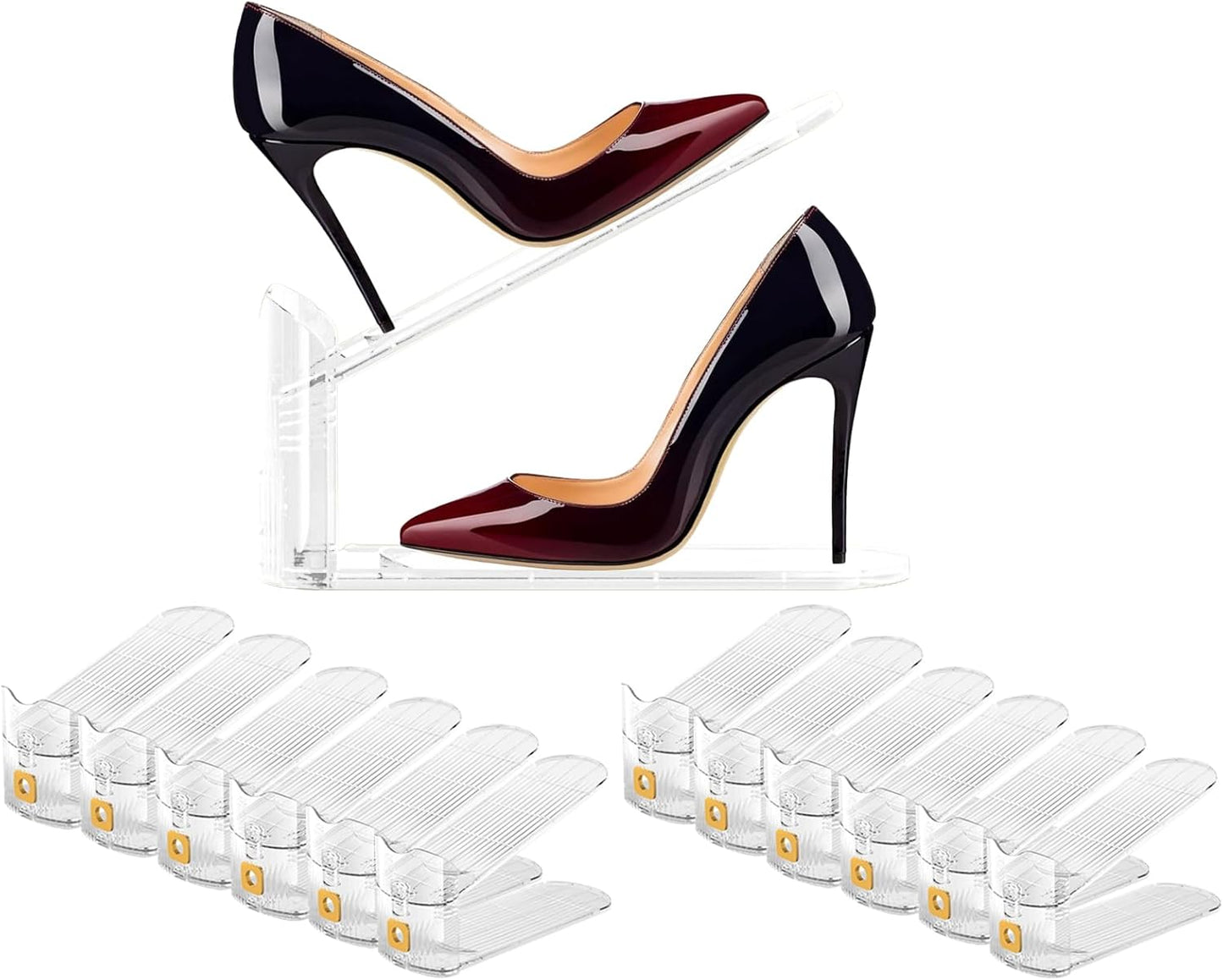 Clear Shoe Stacker Organizer
