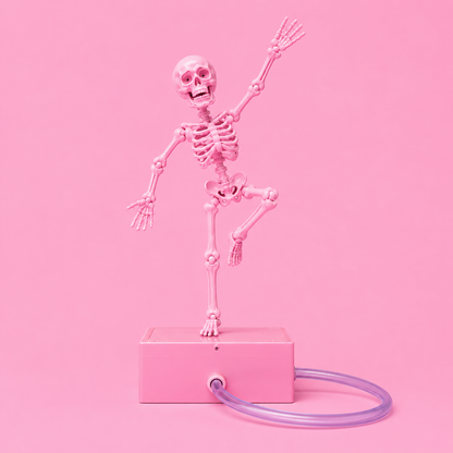 Dancing Skeleton Bubble Aquarium Ornament