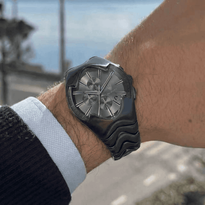 Future-Form Wave-Link Chronograph Watch