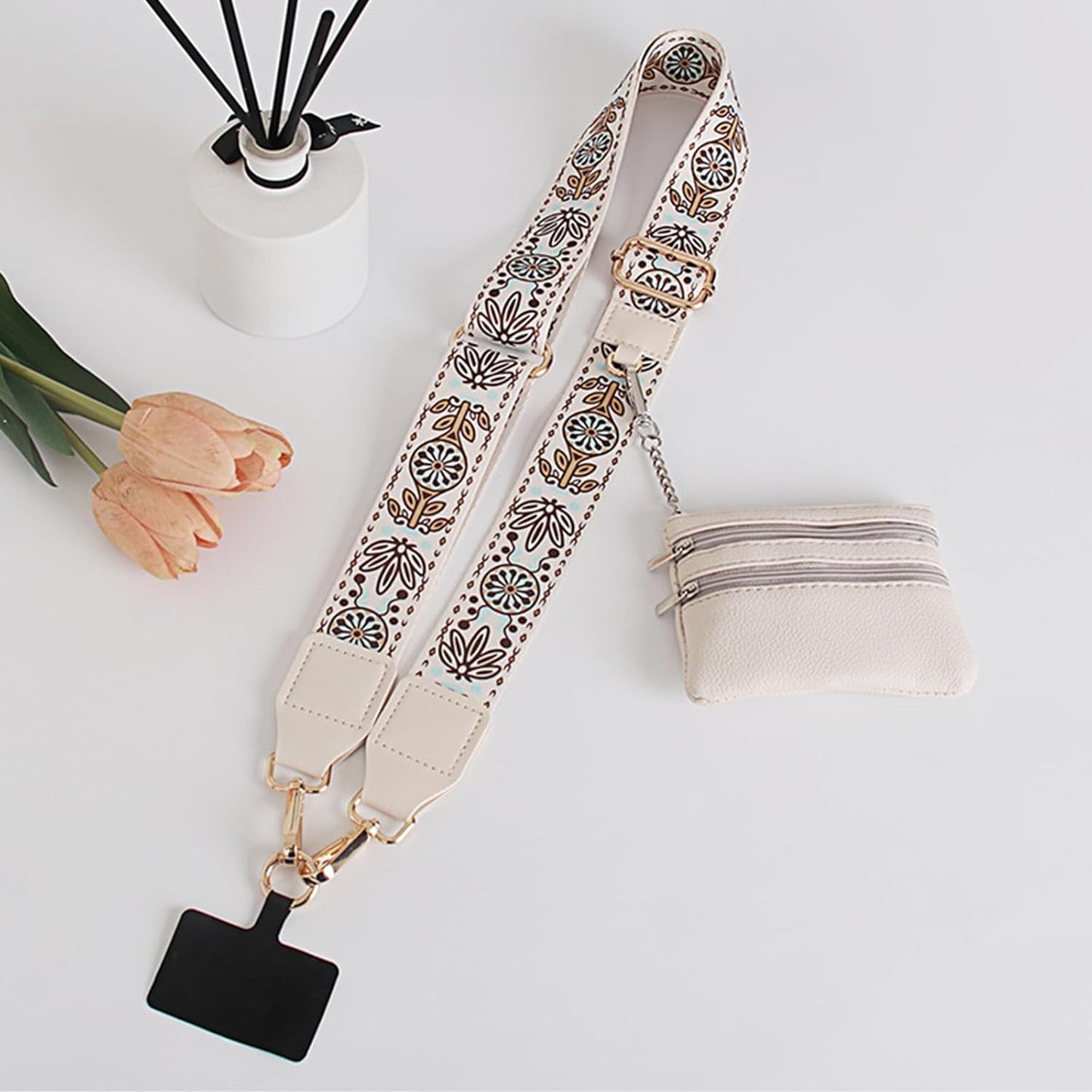 Clip and Go Strap for Phone with Wallet