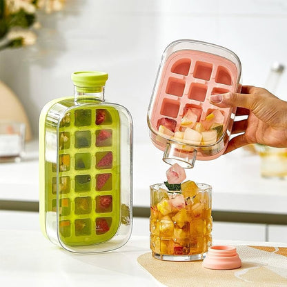 2-in-1 Refreshing Ice Cube Tray - Portable Cup