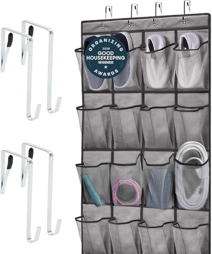 Space-Saving Over-the-Door Shoe Organizer