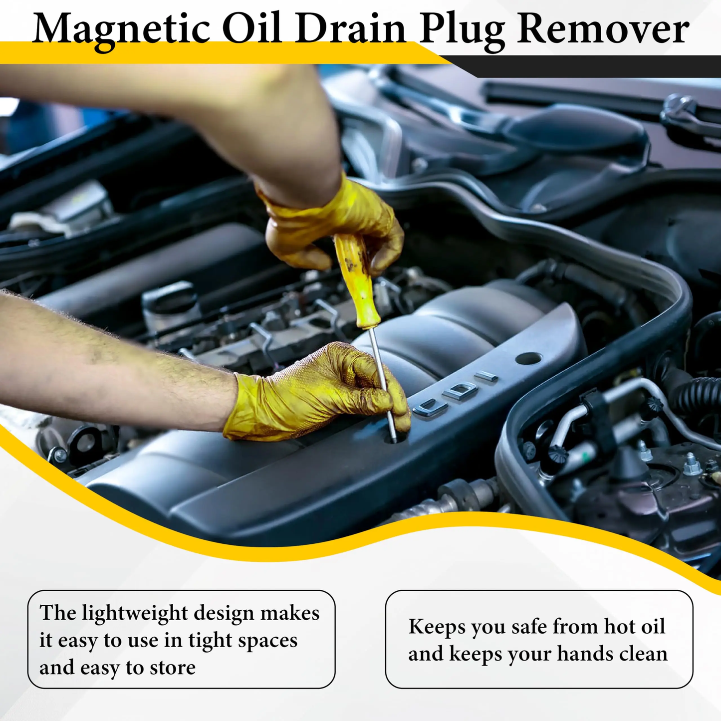 🧲Strong Magnetic Oil Drain Plug Remover Tool🧲