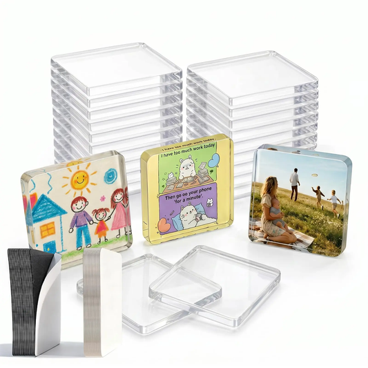 DIY Transparent Acrylic Magnetic Mini Photo Frame