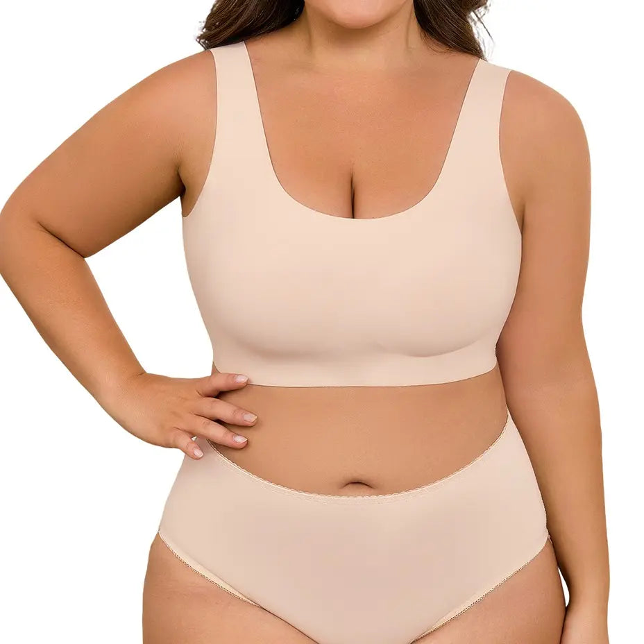 Seamless Wireless Full Coverage Bra – Soft, Breathable & Supportive