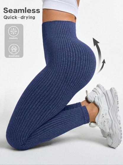 💃Women's Ribbed Yoga Leggings – High Waist & Everyday Comfort💃