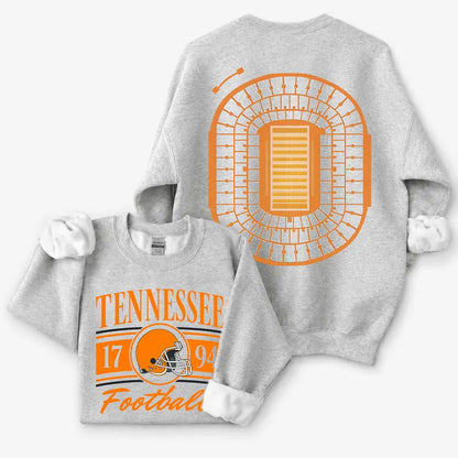 Vintage College Football Ash Grey Sweatshirt