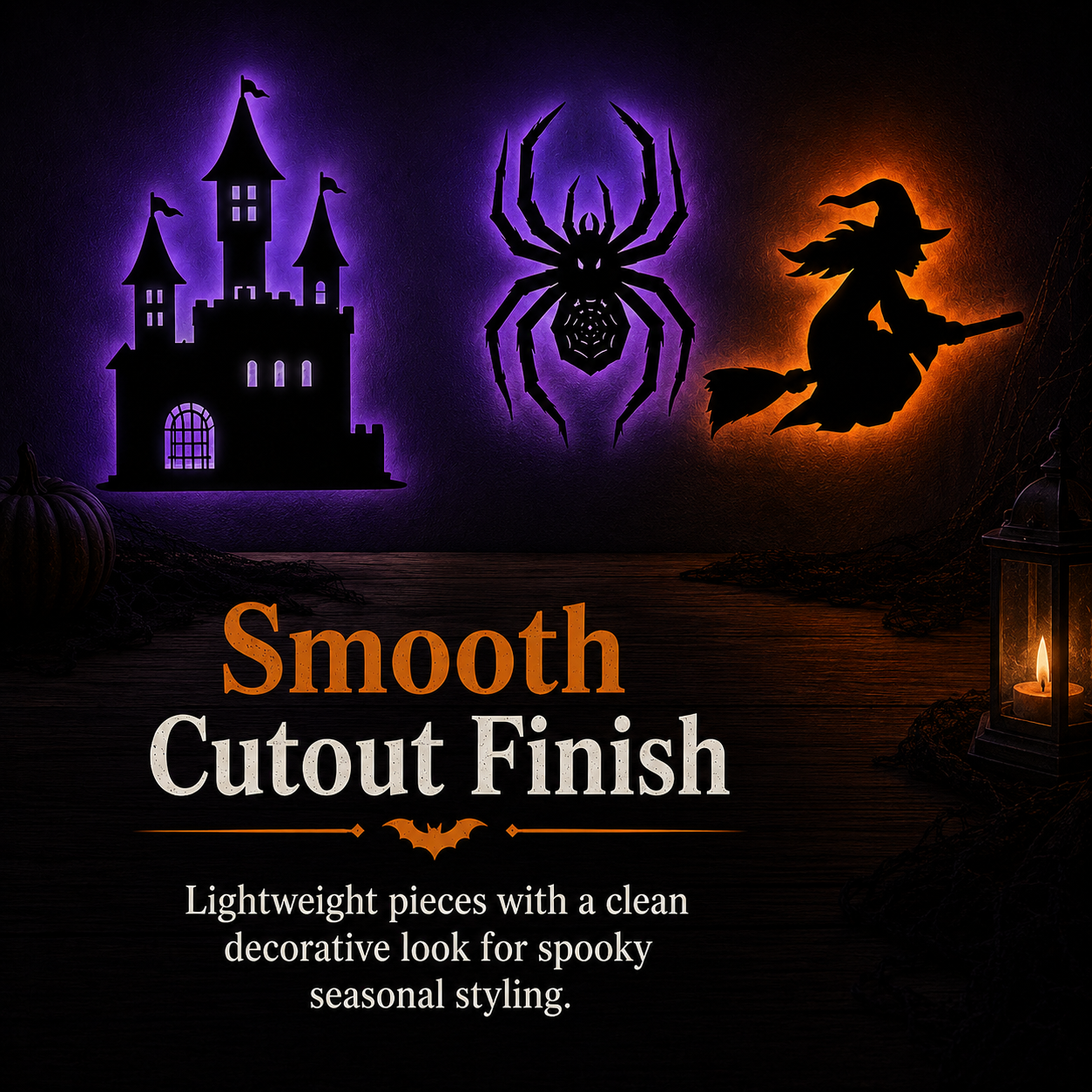 Halloween LED wall stickers – dazzling light effects create a spooky atmosphere