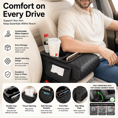 🚗Multifunctional 4-in-1 Car Armrest Storage Mat🚗