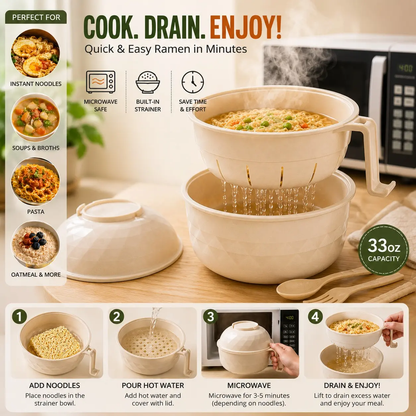 6-Piece Microwave Ramen Bowl Set