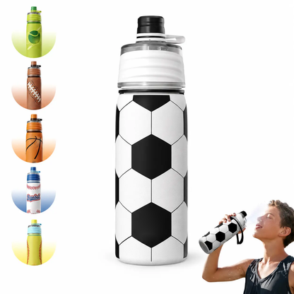 20oz Stainless Steel Water Bottle - with Spray Cooling Function