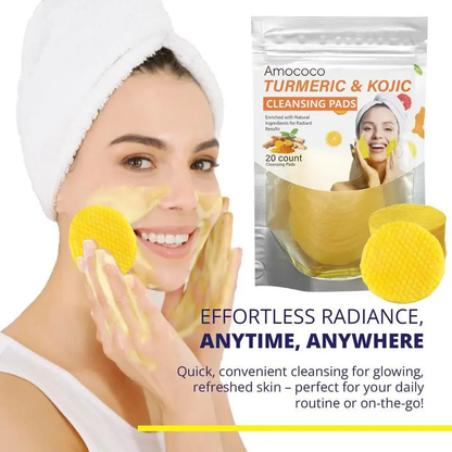 Turmeric and Kojic Acid Cleansing Pads – Deeply Cleanse Skin