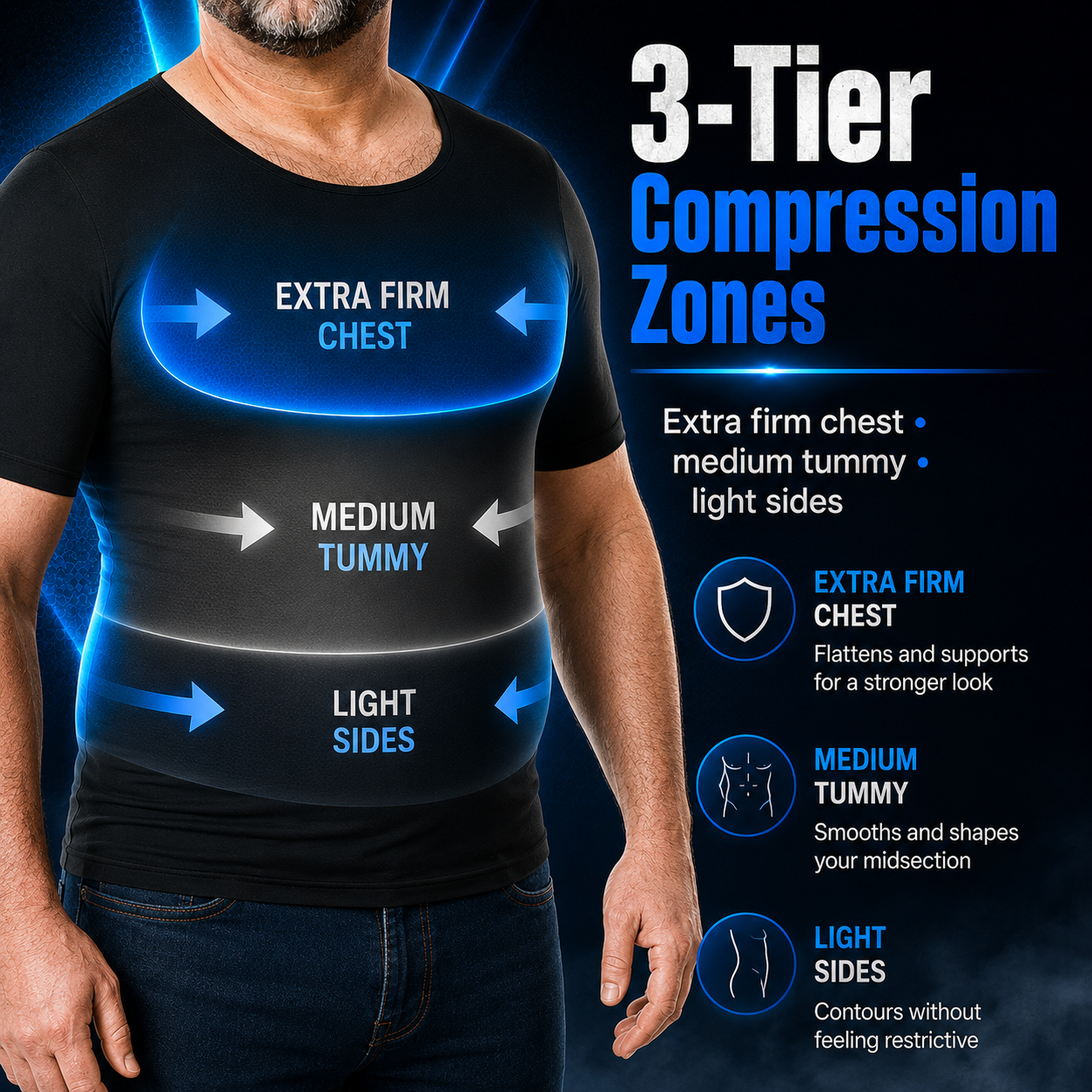 Male Gynecomastia Compression Shirt