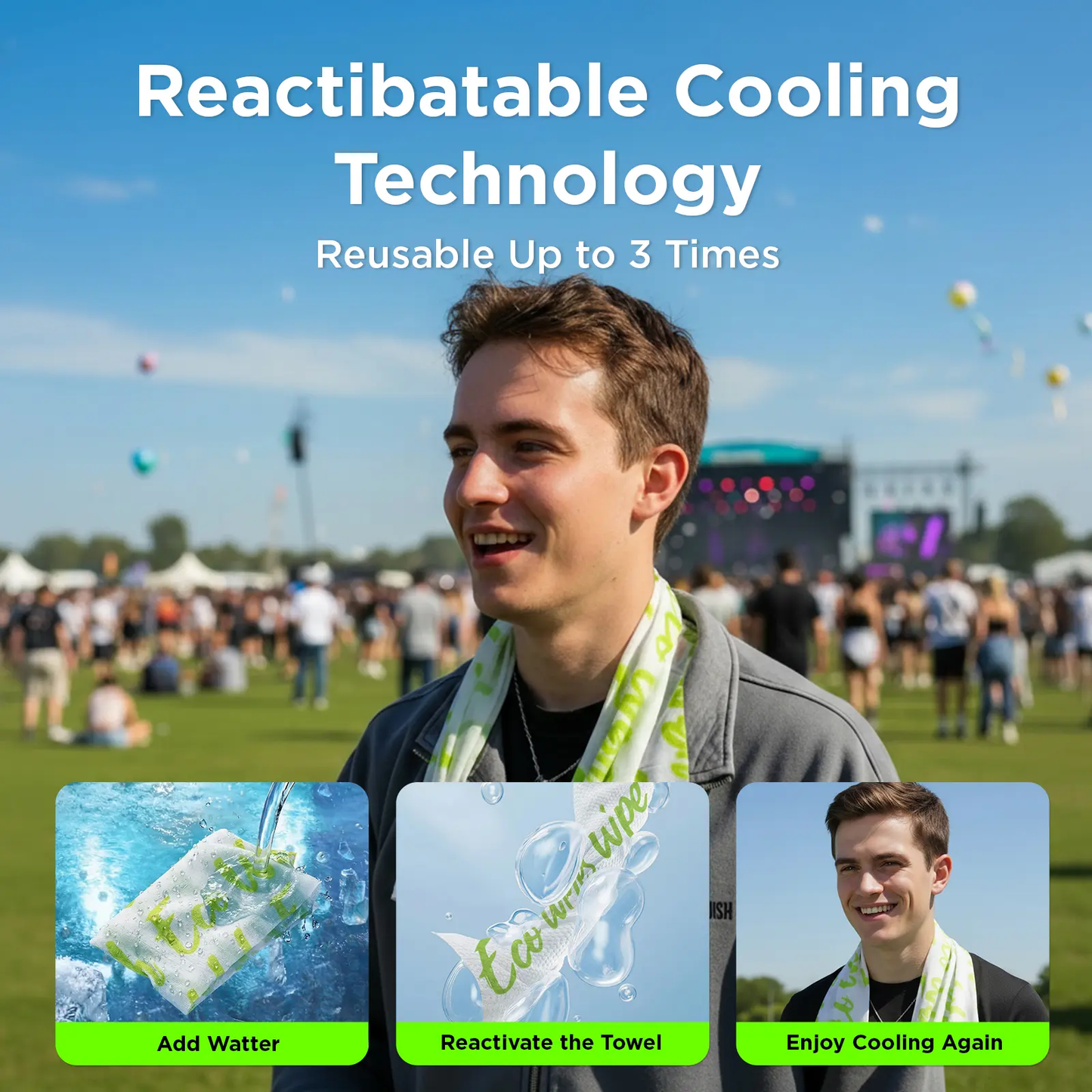 Instant Cooling Towel – Lightweight, Reusable & Refreshing