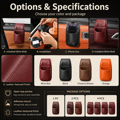 Multifunctional Car Door Storage Pocket
