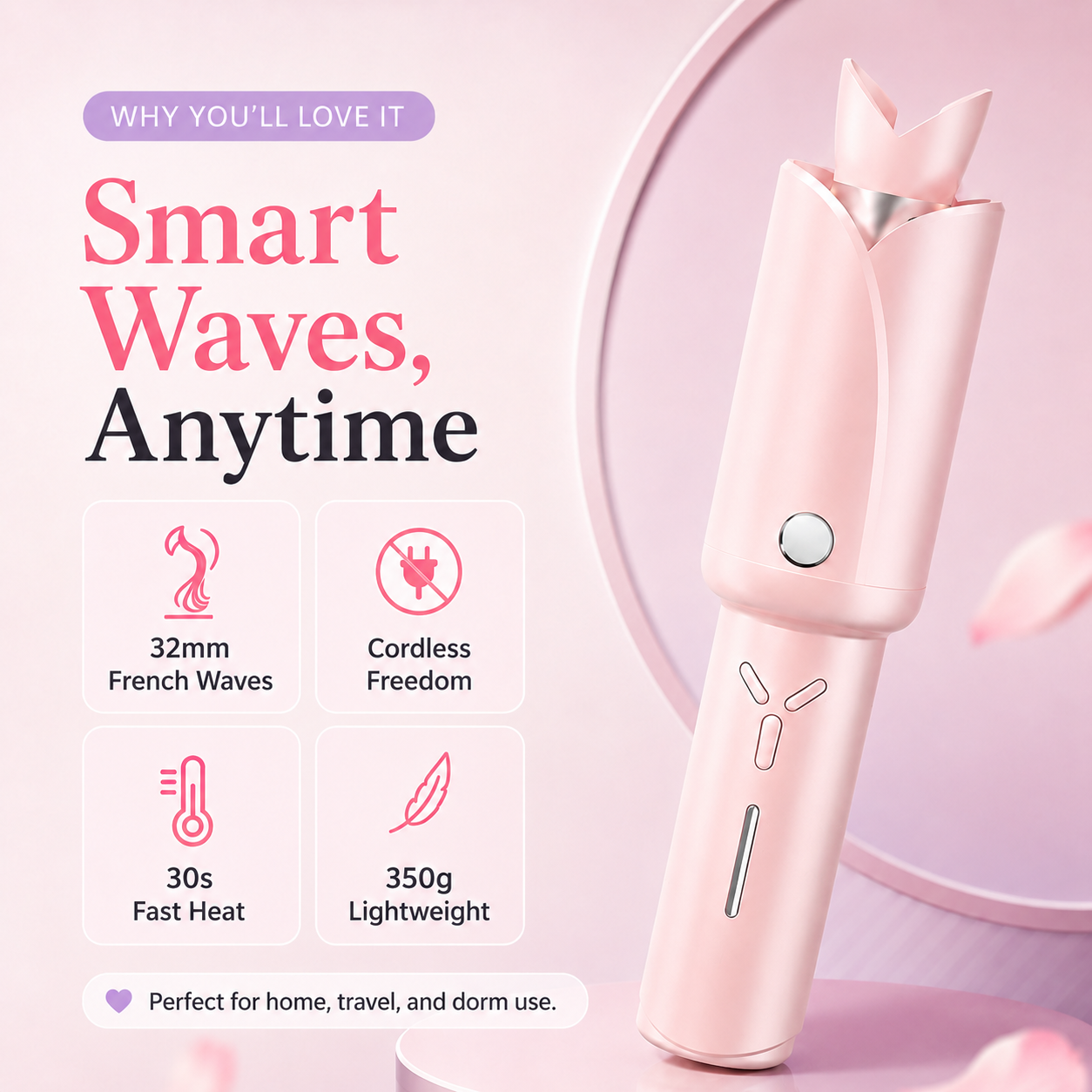 32mm Wireless Automatic Wave Hair Curler