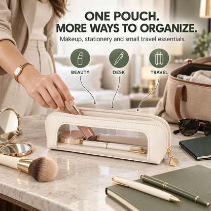 💄Multifunctional Portable Makeup Brush and Cosmetic Zippered Organizer Bag💄