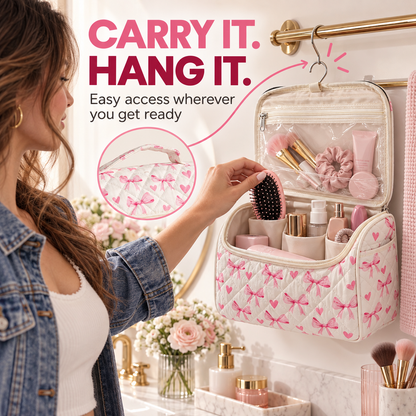 Handcrafted Hair Dryer & Makeup Organizer for Effortless Travel