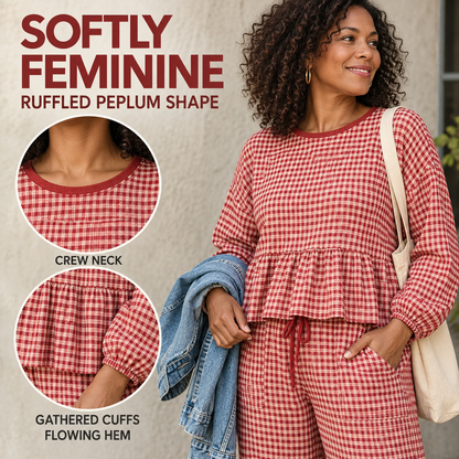 Women's Gingham 2 Piece Outfit