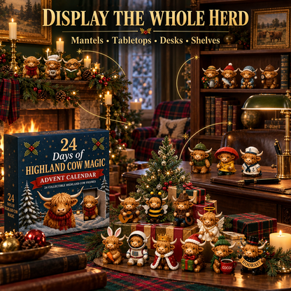 24-Day Highland Cow Advent Calendar