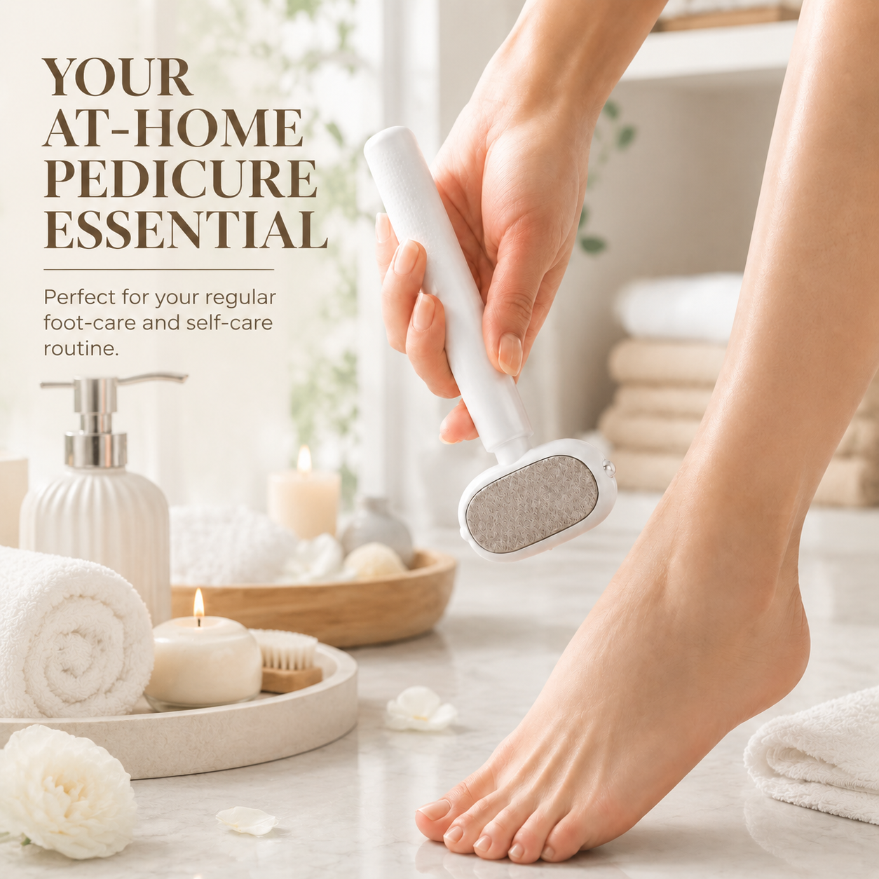 2-in-1 Foot Callus Remover – Dual-Sided Foot File with Replaceable Blade