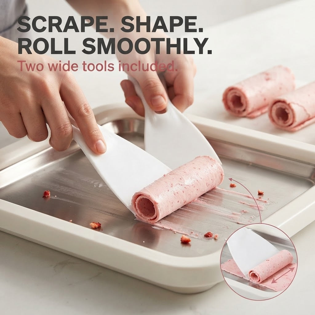 Stainless Steel Fried Ice Maker Machine & Yogurt Pan
