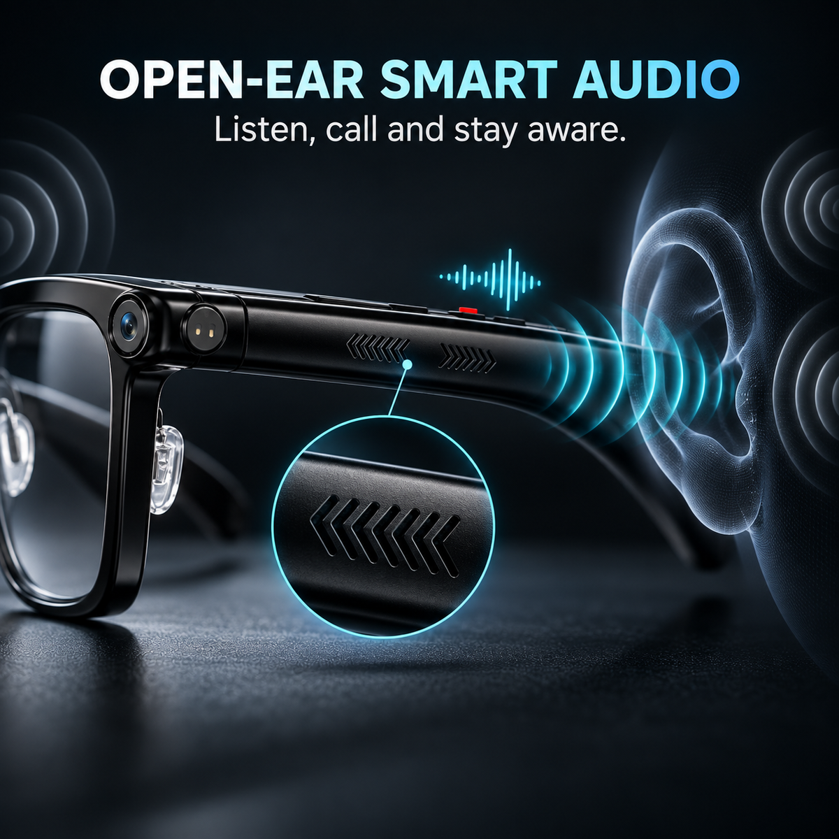 🔥Free shipping🔥AI Smart Glasses with Camera, Translation & Open-Ear Audio👓