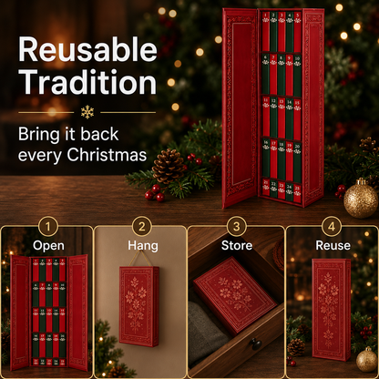 25-Day Mini Book Ornament Advent Calendar