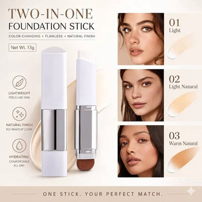 2-in-1 Foundation Stick With Built-In Brush