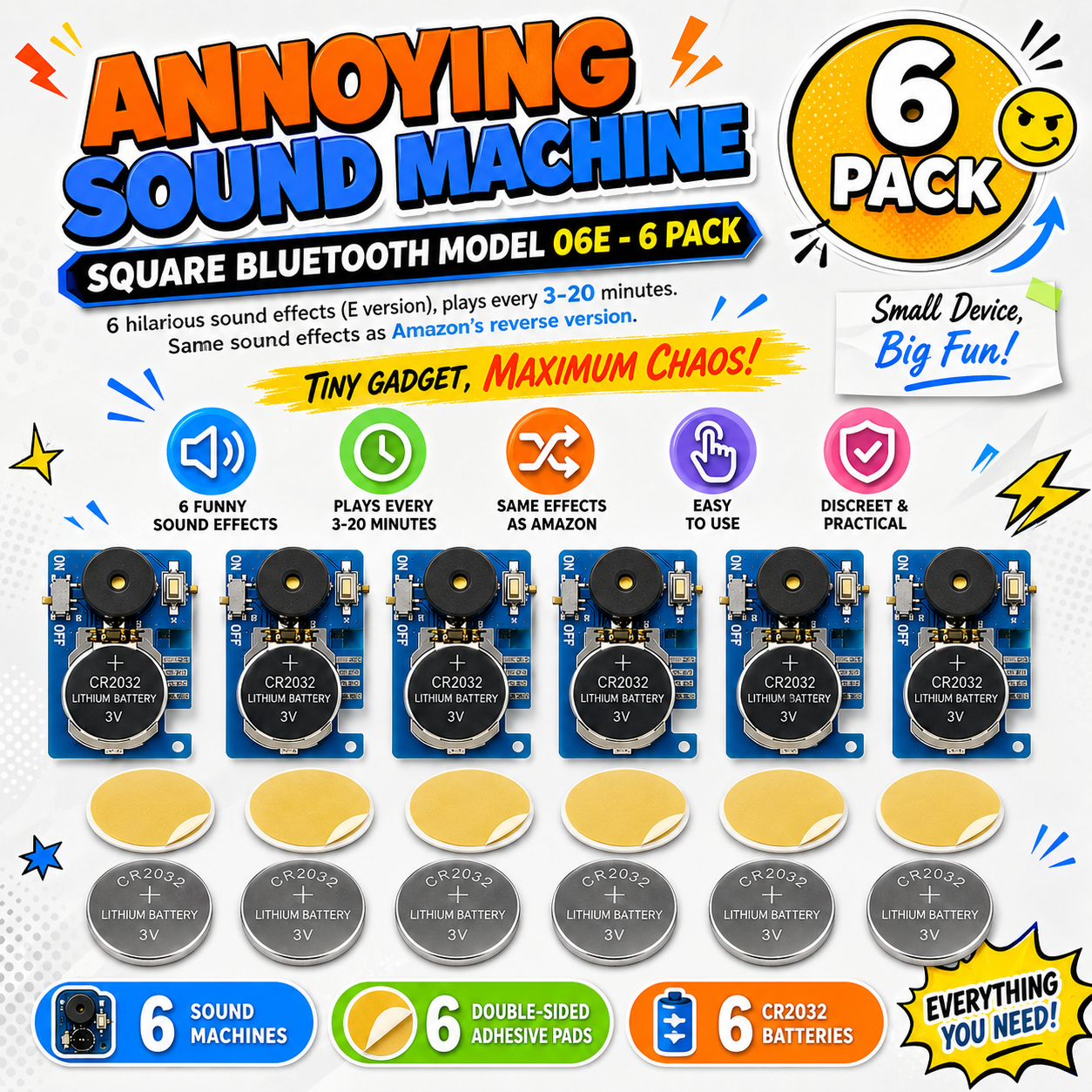 Annoying Cricket Prank Noisemaker  For Halloween Trick-Or-Treating & Pranks