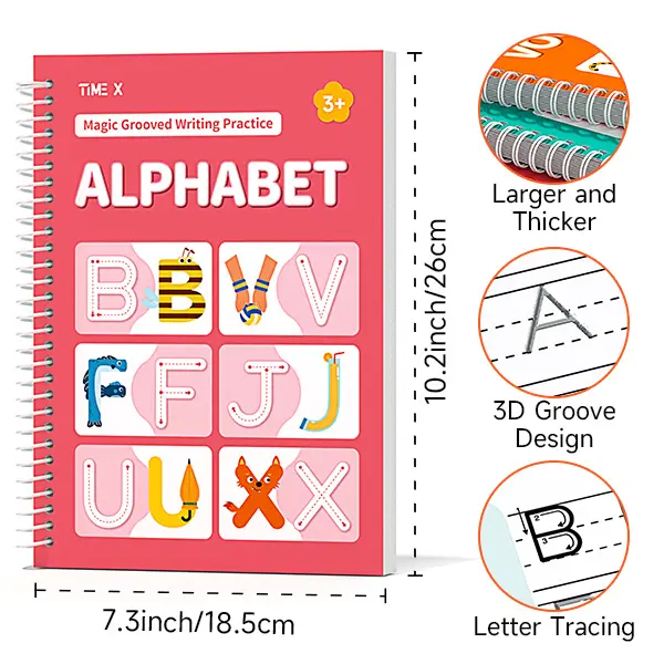 ✍️Reusable Grooved Handwriting Workbook for Kids✍️