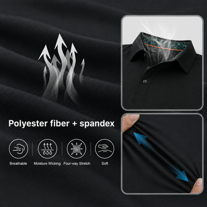 Men's Classic Cotton Polo Shirt – Casual Golf and Everyday Wear