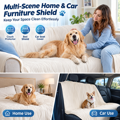 Premium Dual-Sided Cooling Pet Blanket – Orthopedic Joint Relief & Washable Sofa Shield