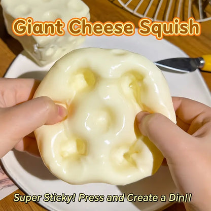 Slow Rise Squishy Cheese Block – Ultra Soft Stress Relief Fidget Toy