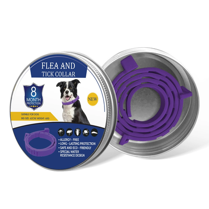Natural plant extract pet collar – effectively repels fleas and ticks
