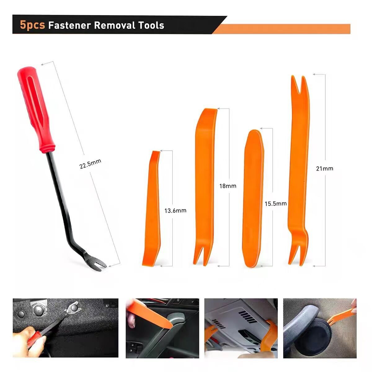 Car Retainer Clips Kit with Removal Tools for Auto Bumper, Fender & Trim Repair