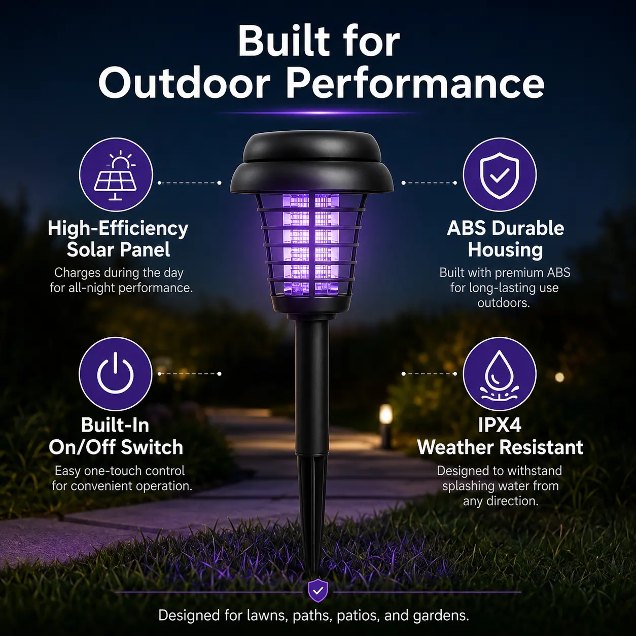 🏡Solar-powered 2-in-1 mosquito killer lamp🏡