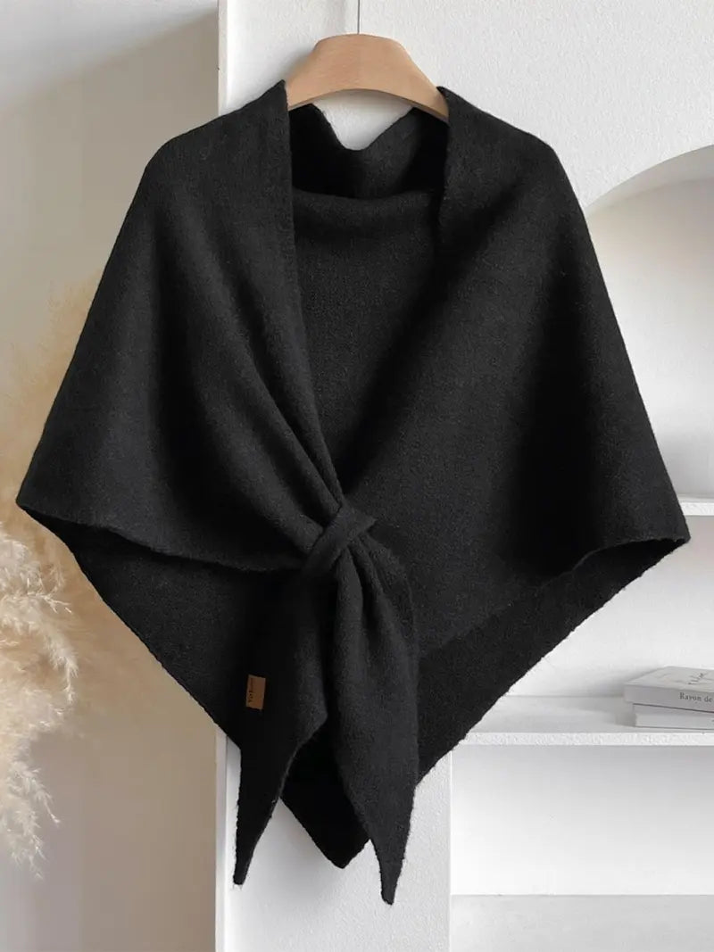 Women's Triangle Knit Shawl One Simple Layer, Endless Outfit Possibilities
