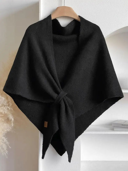 Women's Triangle Knit Shawl One Simple Layer, Endless Outfit Possibilities