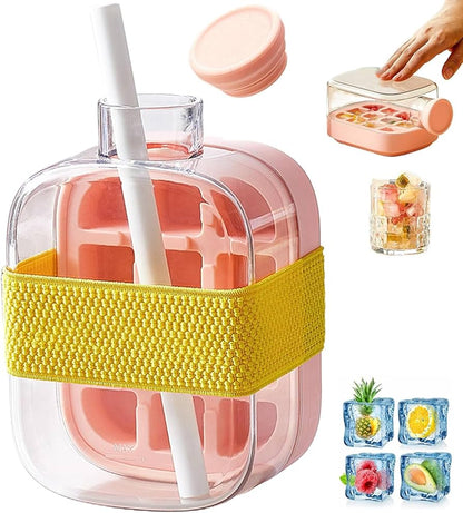 2-in-1 Refreshing Ice Cube Tray - Portable Cup